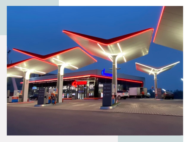 Навесы для АЗС в Абакане