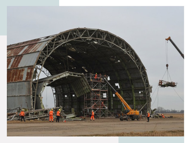 Демонтаж ангаров в Абакане