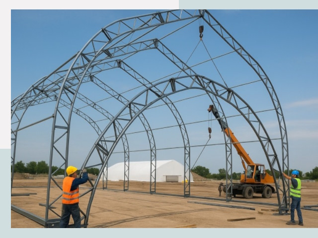 Монтаж ангаров в Абакане от 613 руб. - Надежно и быстро