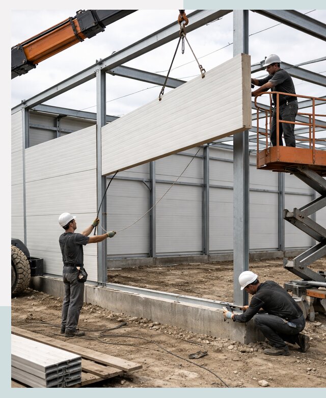 Строительство складов из сэндвич панелей в Абакане под ключ